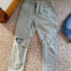 American Eagle Mom Straight Jeans